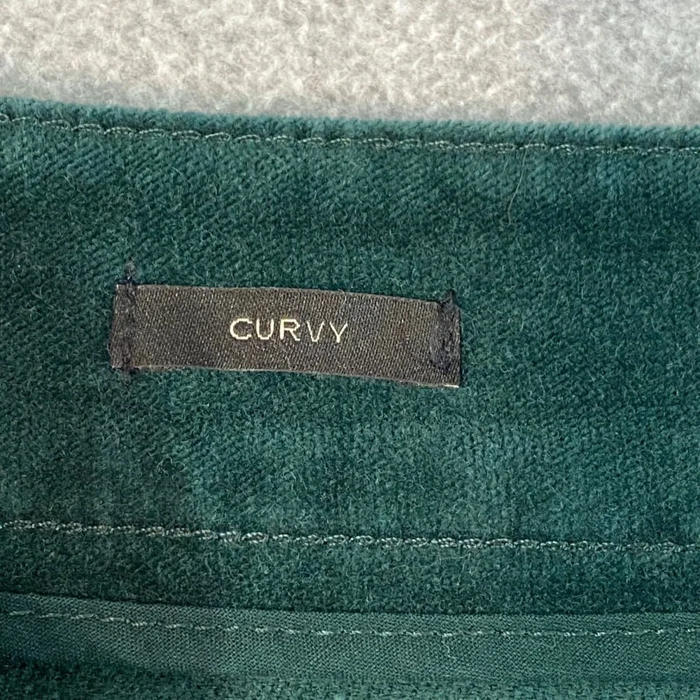 Talbots Jeans Pants‎ Women's Sz 2 Curvy Straight Dark Green Classic Comfort EUC